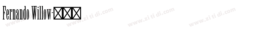 Fernando Willow字体转换